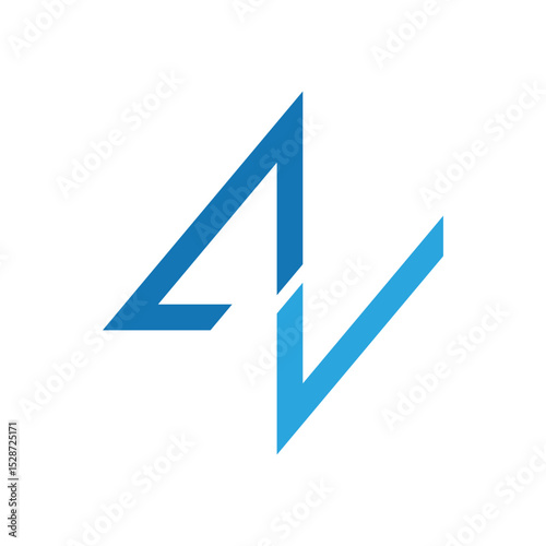 Modern vector design Logo Letter AV