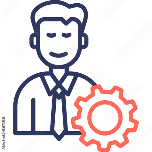 Administration line color icon