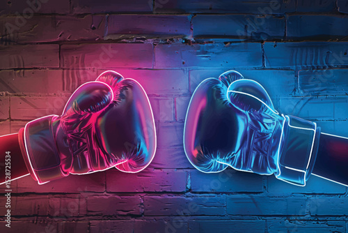 Boxing gloves vector isolated on white background.