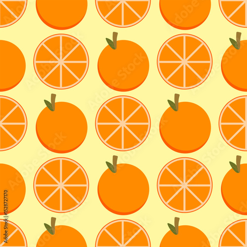 seamless pattern. background with simple and clean citrus fruits perfect for your design