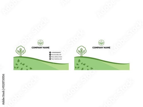 Eco friendly Simple abstract organic background, Business card design template,Modern business card template with colored abstract background.