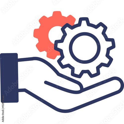 Service mixed color icon