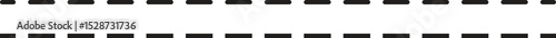Black straight dashed line dividers and separators design element. Broken stroke pack for underline, emphasis, highlight. Repeated dash thin lines bundle vector isolated.