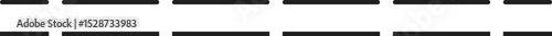 Black straight dashed line dividers and separators design element. Broken stroke pack for underline, emphasis, highlight. Repeated dash thin lines bundle vector isolated.