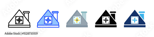 Vent Icon Collection With Multiple Styles