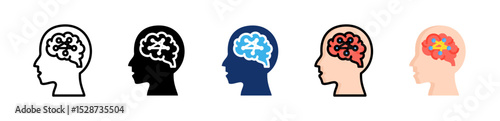 Neural Network Icon Collection With Multiple Styles