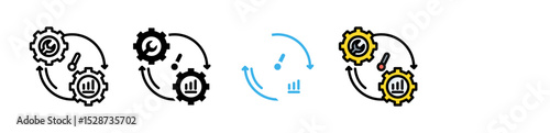 Optimization Icon Collection With Multiple Styles