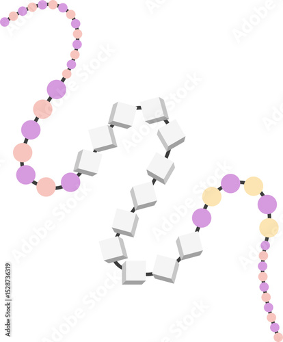 Colorful Beaded Jewelry Element