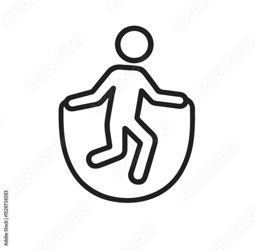 Jump Rope Outline Icon