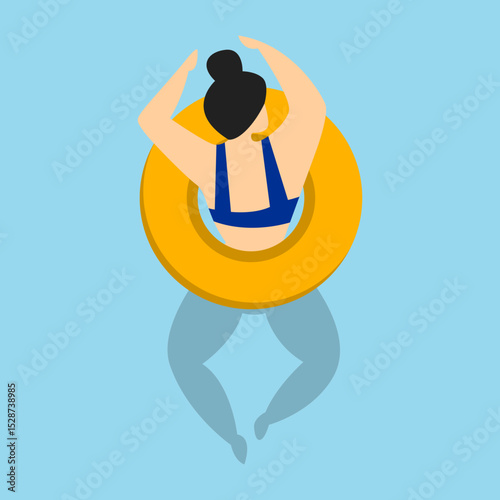 People Floating On Mattress Element