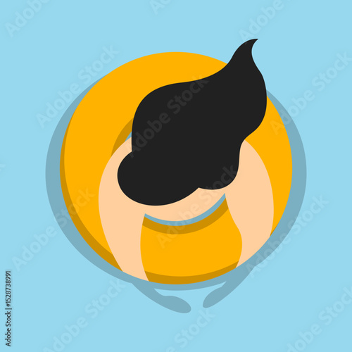 People Floating On Mattress Element