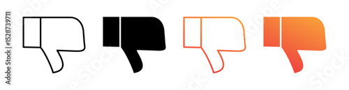 Dislike Multiple Style Icon Set Collection 