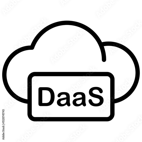 identity as a service (iDAAS) line icon