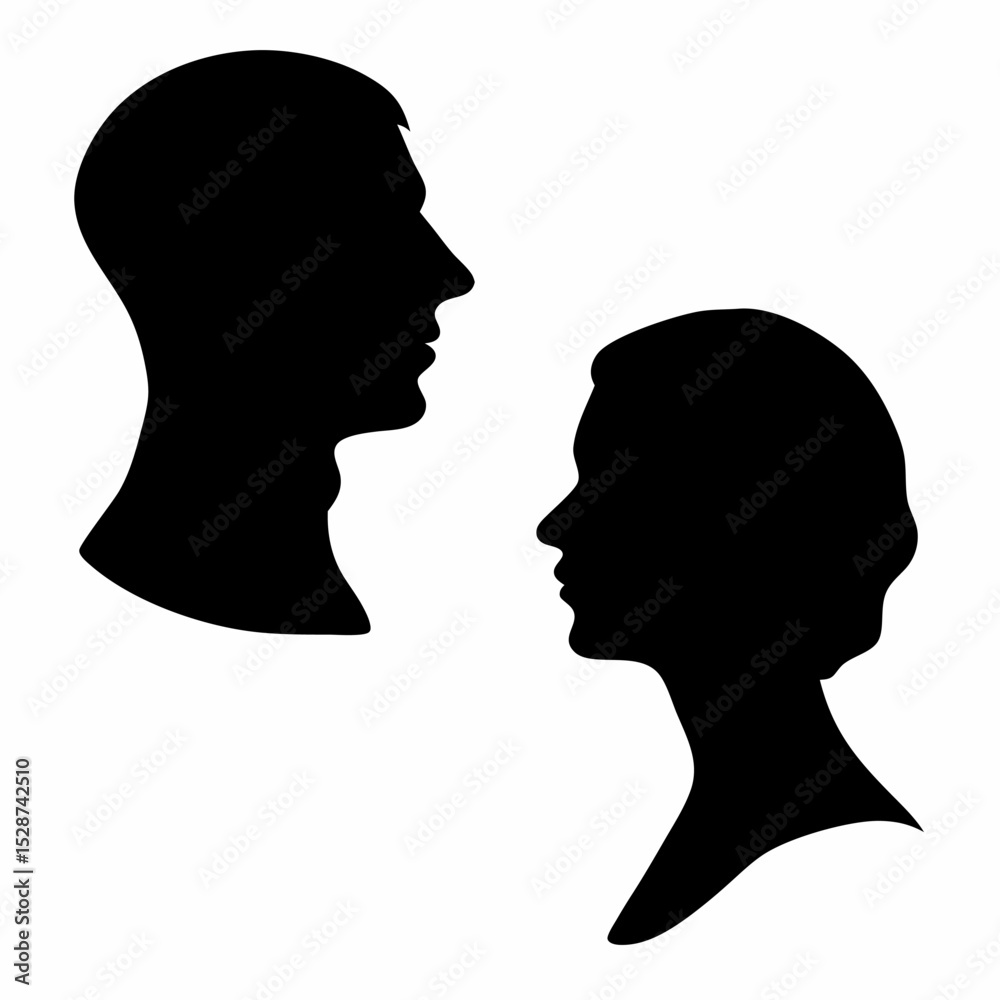 man and woman silhouette vector man and woman silhouette vector