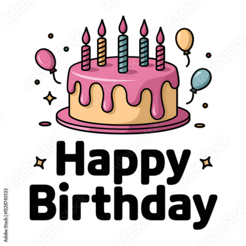 birthday cake with candles