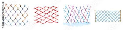 Intricately woven graphic patterns and textures