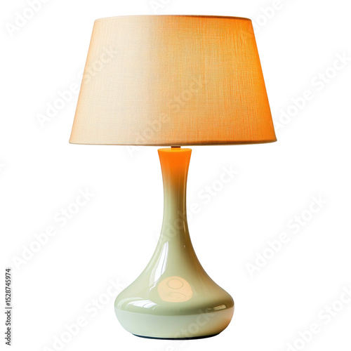 Modern bedside table lamp with fabric shade for bedroom decor online shopping