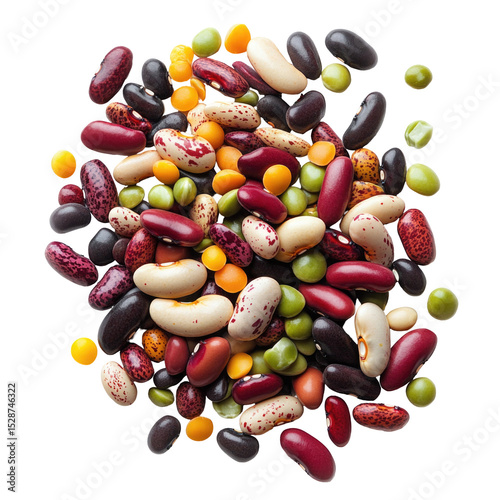 Dried mixed beans, colorful bean medley for soups, stews, and side dishes