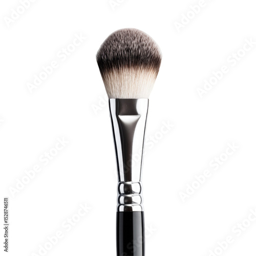 Professional makeup brush for powder foundation blending and contouring isolated