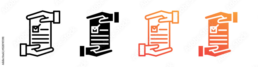 Agreement Multiple Style Icon Set Collection Agreement Multiple Style Icon Set Collection