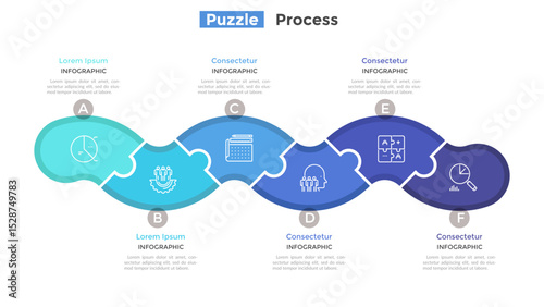 A collection of colorful visual infographic vector illustrations