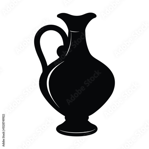 antique vase isolated on white