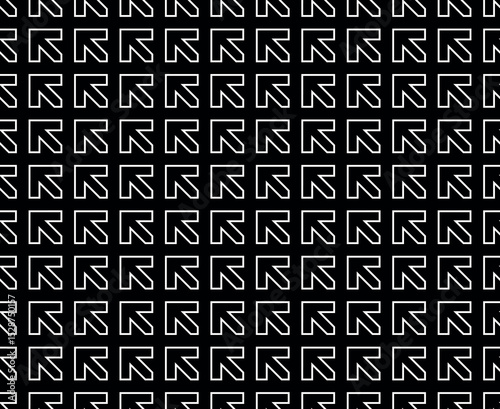 Abstract geometric pattern. A seamless vector background. White and black ornament. Graphic modern pattern. Simple lattice graphic design.