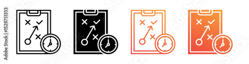 Time Strategy Multiple Style Icon Set Collection 