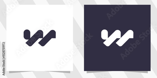 letter w logo design vector