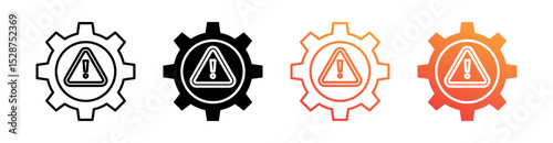 Risk Management Multiple Style Icon Set Collection 