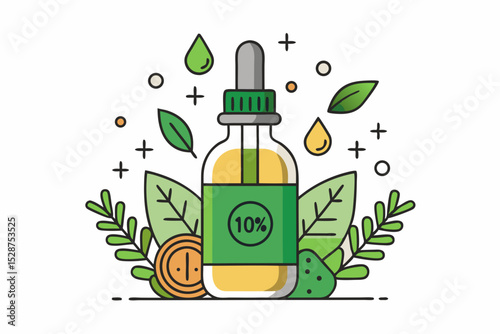 dropper bottle organic oil