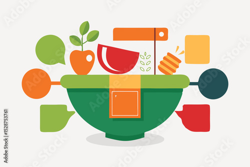 meal prep bowl labeled ingredients healthy