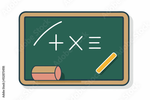 traditional chalkboard math equations