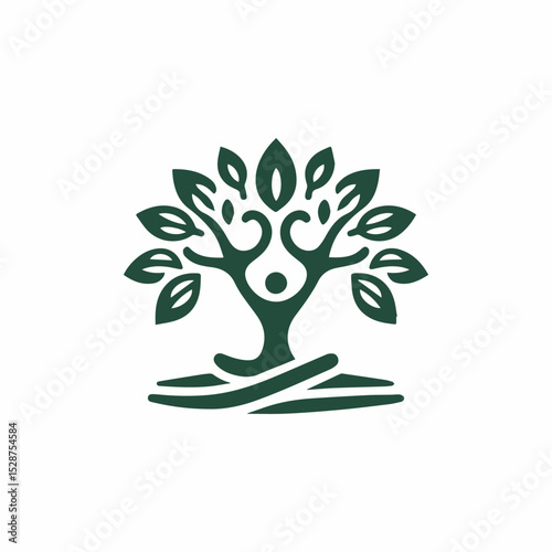 Yoga tree women logo