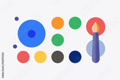 whiteboard color palette with multiple color options