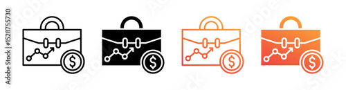 Business Multiple Style Icon Set Collection 