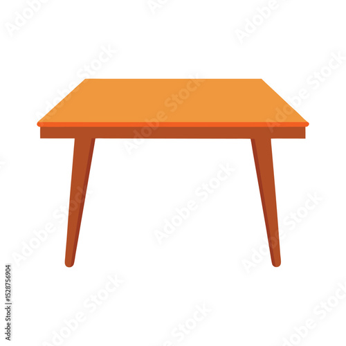 wooden table isolated on white