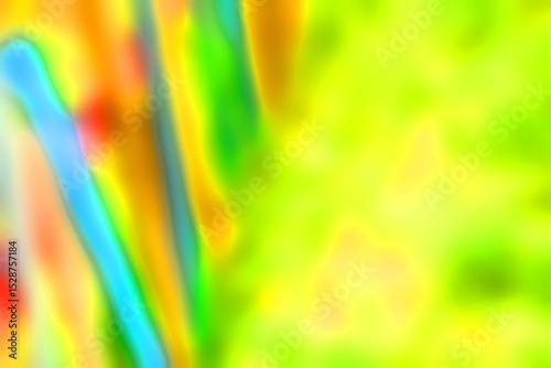 Vibrant colors gradient background with thermal heatmap effect, stains, splatters, liquid, fluid backdrop. Image from thermal imager device. Iridescent colors