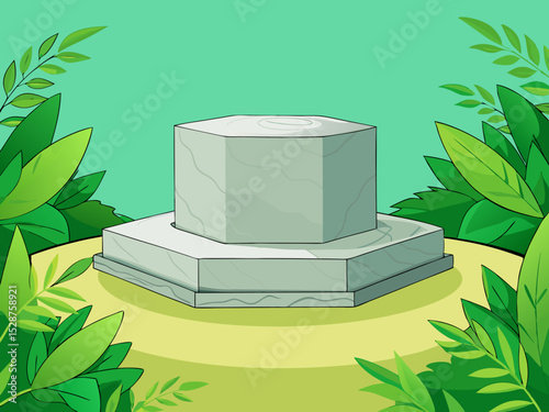 stone and leaf