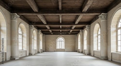 Columns and beams of the building