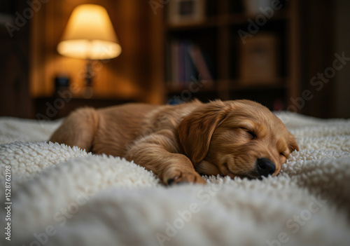 Golden Puppy sleeping