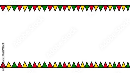PPT background with red, yellow and green flag illustrations like the African flag.