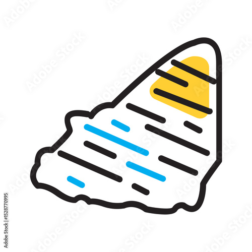 Vector multi color icon for Sandstone