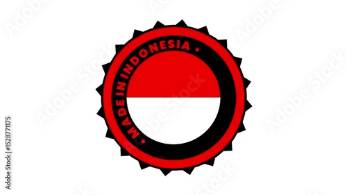 Made in Indonesia Animated Badge