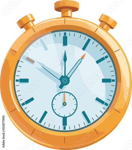 stopwatch on white background