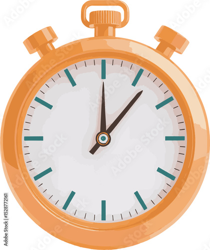 stopwatch on white background