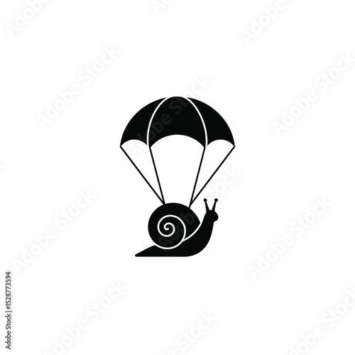 Snail parachuting adventure slow and steady wins the race