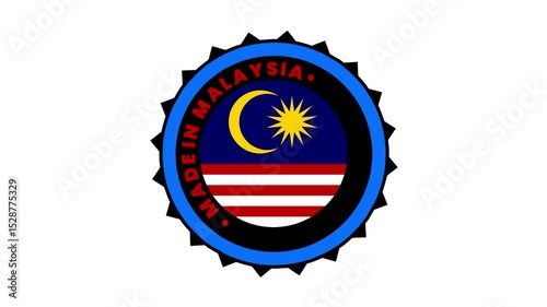 Made in Malaysia Animated Badge, Made in Malaysia Emblem