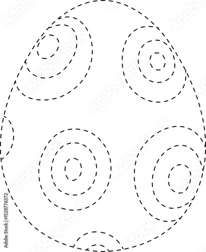Easter Egg Line Tracing and Coloring