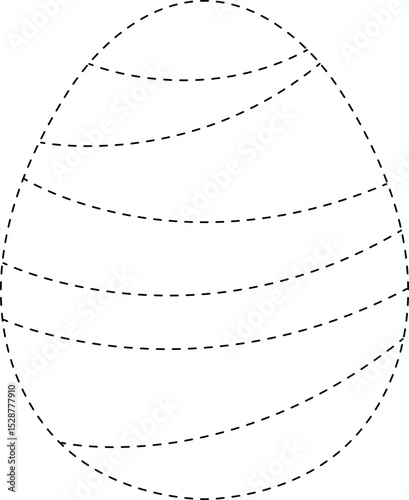 Easter Egg Line Tracing and Coloring
